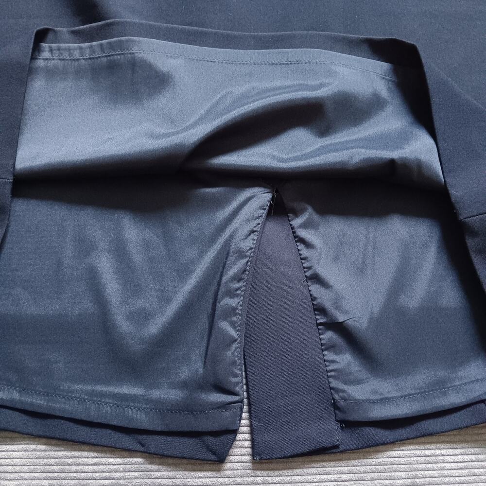 Tommy Hilfiger Pencil Skirt Zipper Pockets Above Knee Career Navy Size 12 - Picture 4 of 9